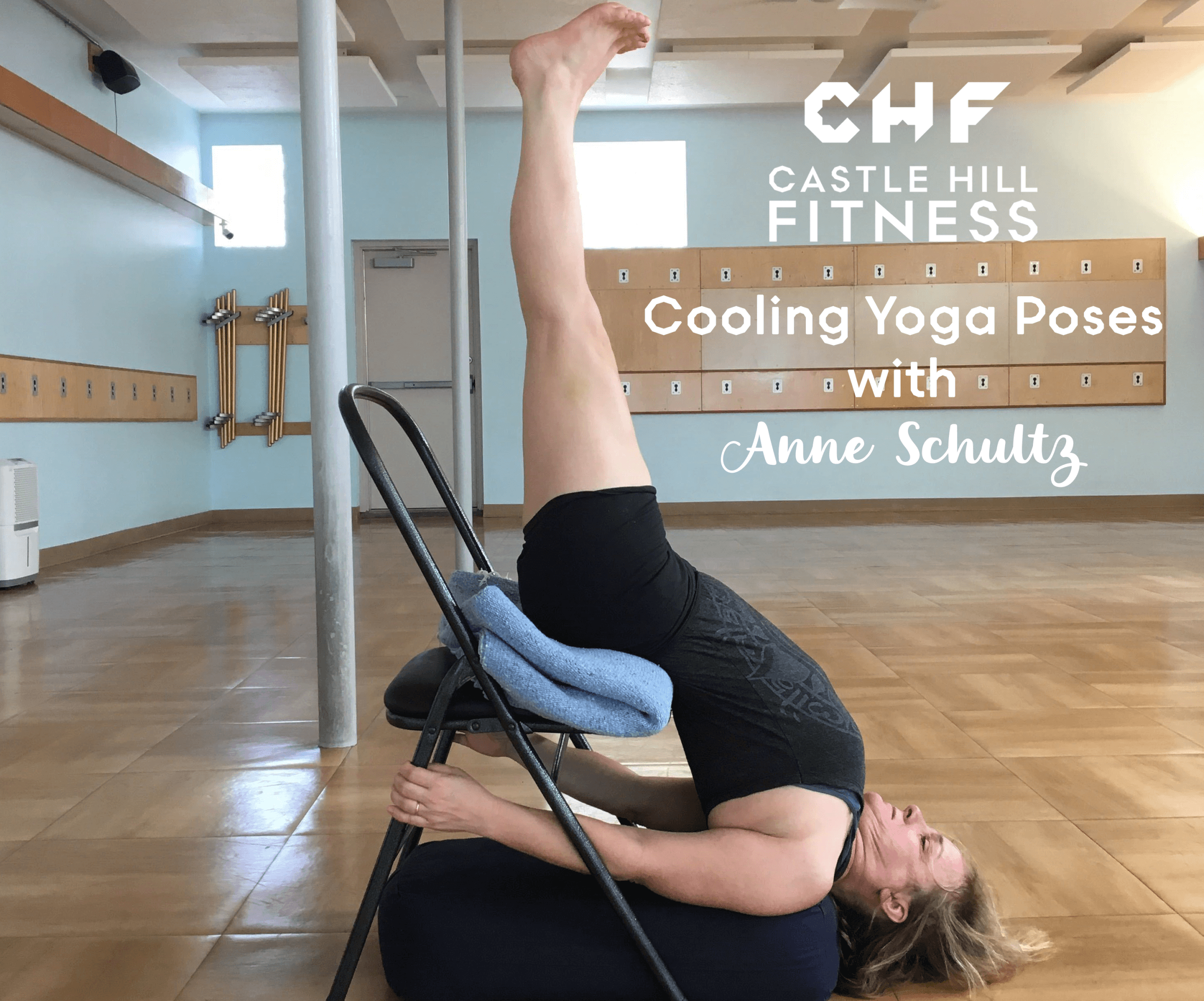 Level 9 Fitness - If you find yourself sitting in front of the computer for  work or for any other reason. Here are some chair yoga poses you can try to  stretch. #