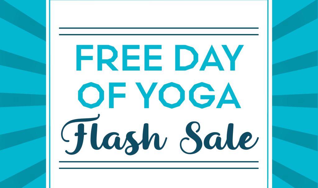 Promo Burst for Free Day of Yoga class pass Flash Sale