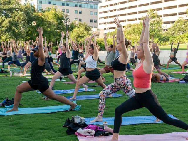 Yoga + Sound with @chfitness at @waterloogreenway returns this Monday! Set some feel-good vibes for the week with mindful movement accompanied by a live music experience. Each week features a different style of yoga and musical guest.  Join us this Monday 10/21 and every Monday through 11/25 from 6:00-7:00PM on the Moody Amphitheater lawn. All classes are free to the community, just register through the link in bio, and bring your friends and a mat!  📸 @suzannecordeiro 
#atx #atxlife #atxyoga #atxyogi #atxyogacommunity #atxyogis #austinyogis #austinyogacommunity #austinyogi #waterloogreenway #moodyamphitheater #yogaoutside #freeyogaatx #freeyogaaustin #yogaatx #yogaaustin